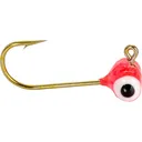 Mr. Crappie Teen-Zee Sausage Head 1/64oz Football Jighead Flo Red - Mr. Crappie