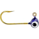 Mr. Crappie Teen-Zee Sausage Head 1/32oz Football Jighead Deep Blue - Mr. Crappie