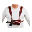Triple K K-Max Chest Holster Right Hand 1911 Government with Rail Leather Tan - Triple K