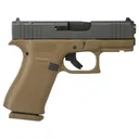 Glock 43X MOS 9mm Luger Pistol 3.39" Barrel 10+1 Round Black Slide Flat Dark Earth Grip Flat Dark Earth Frame - Glock