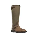 Danner Men's San Angelo Square Toe 17" Snake Boots Leather Brown 11 D - Danner
