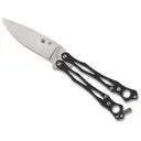 Spyderco SmallFly 2 Pocket Knife 3.37" Leaf CPM S30V Satin Blade G-10 Handle Black - Spyderco