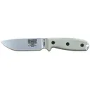 ESEE Knives ESEE-4 Fixed Blade Knife 4.5" Drop Point CPM S35VN Stonewashed Blade Canvas Micarta Handle Tan - ESEE Knives