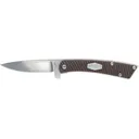 Old Timer OT Slim Pocket Knife 2.6" Drop Point 7Cr13 Satin Blade Polymer Handle Brown - Old Timer