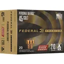 Federal Premium Personal Defense 45 Colt (Long Colt) Ammo 210 Grain Federal Hydra-Shok Deep Jacketed Hollow Point Case of 200 - Federal Premium
