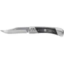 Uncle Henry PLB7 Pocket Knife 3.8" Clip Point 7Cr13 Satin Blade Laminated Wood Handle Black - Uncle Henry