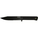 Cold Steel Exclusive SRK Fixed Blade Knife 6" Partially Serrated Clip Point SK-5 Black Blade Kray-Ex Handle Black - Cold Steel