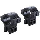 BKL Technologies 200 Series Double Strap Dovetail Scope Rings 1" Medium Matte Black - Bkl Technologies