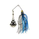 Strike King Mini-King Single Colorado Spinnerbait 1/8oz Black Blue Head/Black Blue Skirt Nickel - Strike King