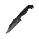 Stroup Knives TU1 Fixed Blade Knife 4.5" Clip Point 1095 Forged Blade G-10 Handle Black - Stroup Knives