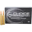 Choice 7mm Remington Magnum Ammo 168 Grain Berger Hunting VLD (Very Low Drag) Jacketed Hollow Point Box of 20 - Choice Ammunition