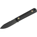 Boker Knives BFF Packlite Fixed Blade Knife 3.11" Drop Point CPM MagnaCut Black Cerakote Blade Richlite Handle Black/Copper - Boker