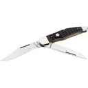 Boker Knives Traditional Series 2.0 Hunter Pocket Knife 3.84" Clip Point, Drop Point 1095 Satin Blade Bone Handle Black - Boker