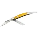 Boker Knives Traditional Series 2.0 Stockman Pocket Knife 3" Clip Point, Spey, Wharncliffe D2 Satin Blade Bone Handle Yellow - Boker Knives
