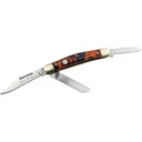 Boker Knives Traditional Series 2.0 Stockman Pocket Knife 3" Clip Point, Spey, Wharncliffe D2 Satin Blade Tortoise Shell Handle - Boker Knives
