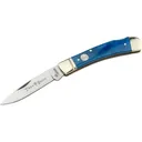 Boker Knives Traditional Series 2.0 Gentleman's Lockback Pocket Knife 2.95" Drop Point D2 Satin Blade Bone Handle Blue - Boker