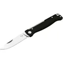 Boker Knives Atlas Pocket Knife 2.64" Drop Point Sandvik 12C27 Satin Blade Stainless Steel Handle Black - Boker