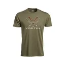 Vortex Optics Men's Turkey Core Logo Short Sleeve T Shirt Military Heather Large - Vortex
