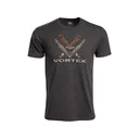Vortex Optics Men's Turkey Core Logo Short Sleeve T Shirt Charcoal Heather Large - Vortex Optics