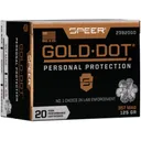 Speer Gold Dot 357 Magnum Ammo 125 Grain Bonded Jacketed Hollow Point Case of 200 (10 Boxes of 20) - Speer