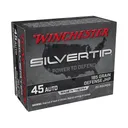Winchester Silvertip Defense 45 ACP Ammo 185 Grain Winchester Silvertip Jacketed Hollow Point Case of 200 (10 Boxes of 20) - Winchester