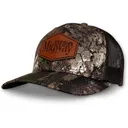 MidwayUSA Mens Richardson 112 Leather Patch Camo Trucker Hat Realtree APX/Brown - MidwayUSA
