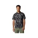 Columbia Men's Wild Cast Camp Shirt Black Deltahunter Camo Medium - Columbia
