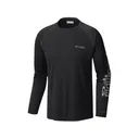 Columbia Men's PFG Terminal Tackle Long Sleeve Shirt Black/Cool Gray 2XL - Columbia