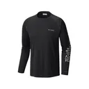Columbia Men's PFG Terminal Tackle Long Sleeve Shirt Black/Cool Gray XL - Columbia
