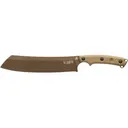 TOPS Knives El Chete Mini Fixed Blade Knife 5.5" Sheepsfoot 1095 Midnight Bronze Blade Micarta Handle Green/Black - Tops Knives