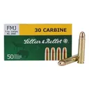 Sellier & Bellot 30 Carbine Ammo 110 Grain Full Metal Jacket Case of 1000 - Sellier & Bellot