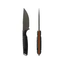 Toor Knives Field 3.0 Fixed Blade Knife 4.5" Drop Point CPM-3V Spanish Moss Blade Ebony Wood Handle Black - Toor Knives