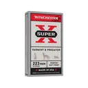 Winchester Super X 223 Remington Ammo 55 Grain Jacketed Soft Point Case of 200 (10 Boxes of 20) - Winchester