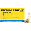 Buffalo Bore 44 Remington Magnum Ammo 300 Grain Jacketed Flat Nose Box of 20 - Buffalo Bore Ammunition