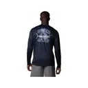 Columbia Men's Terminal Tackle PFG Tarpon Rise Shirt Collegiate Navy/Marlin Rise XL - Columbia