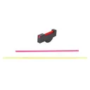 Cylinder & Slide Front Sight S&W K, L, N-Frame with Pinned Front Sight .250" Height Patridge Steel Blue Fiber Optic Interchangeable Green, Red - Cylinder & Slide