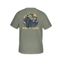 Drake Men's Pop Art Old School Lab Short Sleeve Crew Neck T Shirt Desert Sage Medium - Drake