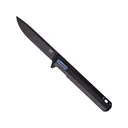 Tekto Knives F2 Bravo Pocket Knife 3.3" Drop Point D2 Black Titanium Blade G-10 Handle Black/Blue - Tekto Knives