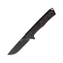 Tekto Knives F1 Alpha Pocket Knife 3.1" Drop Point D2 Black Titanium Blade Shredded Carbon Fiber Handle Black/Blue - Tekto Knives