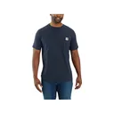 Carhartt Men's Force Relaxed Fit Short Sleeve Crew Neck T Shirt Navy Medium - Carhartt