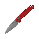 Kershaw Bel Air Pocket Knife 3.13" Reverse Tanto CPM MagnaCut Stonewashed Blade Aluminum Handle Red - Kershaw