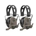 Walker's FireMax Rechargeable Electronic Ear Muffs Flat Dark Earth with Free Walkie Talkie 2PK - Walker's