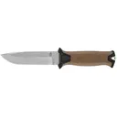 Gerber StrongArm Fixed Blade Knife 4.9" Drop Point CPM MagnaCut Stonewashed Blade Glass Filled Nylon/Rubber Handle Black/Coyote - Gerber