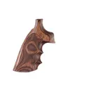 Hogue Fancy Hardwood Grips with Finger Grooves for Ruger Redhawk Checkered Rosewood Laminate - Hogue