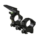 Hawkins Precision Heavy Tactical 1-Piece 34mm Picatinny Scope Mount with Offset Level Cap and Picatinny Rail Matte Black Low - Hawkins Precision