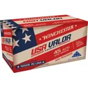 Winchester USA Valor 45 ACP Ammo 230 Grain Full Metal Jacket Case of 500 (5 Boxes of 100) - Winchester