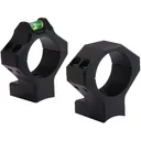 Hawkins Precision Long-Range Hybrid 34mm 25 MOA Elevated Scope Rings Borden Short Action Matte Black Medium - Hawkins Precision