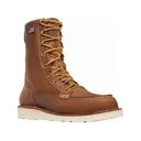 Danner Men's Bull Run 8" Waterproof Steel Toe Work Boots Leather Tobacco 14 D - Danner