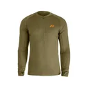 First Lite Men's Wick Quarter Zip Base Layer Shirt Conifer Large - First Lite