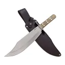 Condor Knives Undertaker Bowie Fixed Blade Knife 10.2" Clip Point 1075 Polished Blade Walnut Handle - Condor Knives